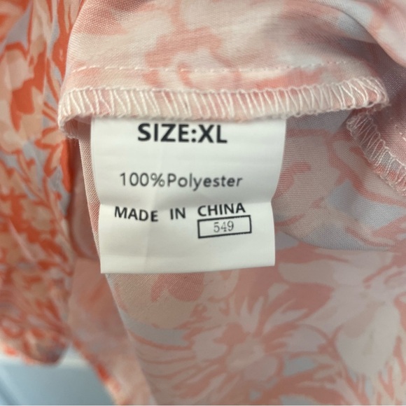 Haven Grace Floral Ruffle Blouse - Orange and White - Picture 3 of 4